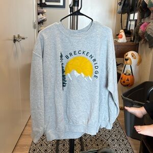 Gildan Gray Breckenridge Crewneck